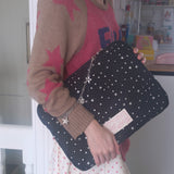 Star Chain Notebook Pouch_black