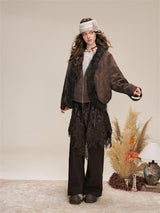 Layered Shirring Pleats Skort