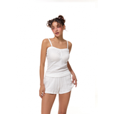 LACE SLEEVELESS- WHITE