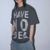 Untitled No Idea Pigment Wash Short Sleeve Washed Black