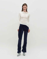 Layered Wrap Tie _ NAVY