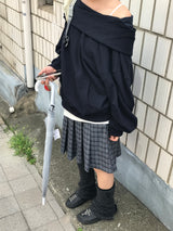 リブヴィンテージチェックスカート