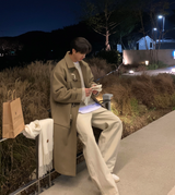  Liu Wool Overfit Duffel Coat