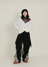 クーチミリタリーカモワイドスウェットパンツ