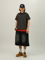 DEE Crop Roll-up Half Work Shirts