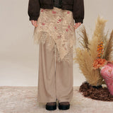 Layered Shirring Pleats Skort