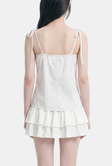Vela Stripe Ribbon Blouse