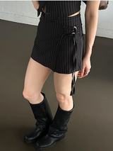 Stripe strap pants