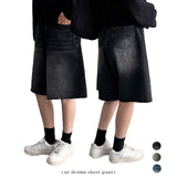 Eddy Hem Cutting Bermuda Denim Shorts