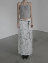 Berryon Flower Long Skirt