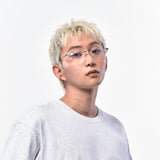 クロップTシャツ MELANGE WHITE