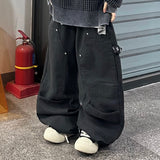 martin embroidered double-knee pants