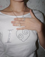 [925SILVER] PURE ROSE PENDENT NECKLACE