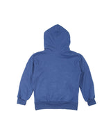 HIGH NECK HOOD ZIP UP BLUE