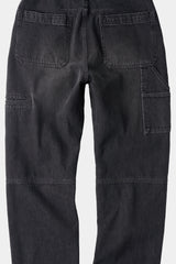 インシジョンダブルニーカーペンターパンツ (Washed Black)