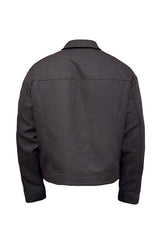 Textured Jacquard Utility Jacket