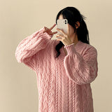 Raon Balloon Twisted V-Knit