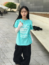 Peak New York Lettering Short Sleeve T-shirt (3c)
