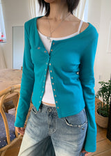 SNAP RIB CARDIGAN (5color)