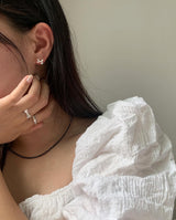 (silver925) Lovely ribbon piercing type2 *silver