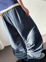 Formi Basic Wide Banding Semi-Balloon Pants 2color
