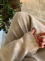 [Set-up]Risquare Two-Way Oversized Fit Hooded Zip-Up Knitwear 