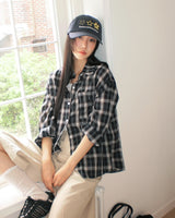 Telling Oversized Pocket Check Shirt