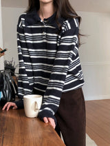 #ML Border Collar Loose Fit Knit (5color)