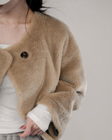 Nenin Fur Jacket & Muffler Set
