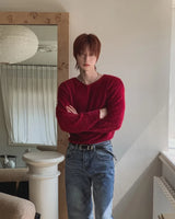 Muron Boucle Round Long Sleeve Knit