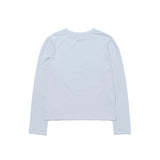 Basic Logo Long Sleeves_Icing Blue
