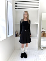 U-neck Long-sleeved Tee (2 colors)