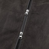 Lucal Satin Suede Zip-up