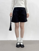 Agnelli 3/4 pintuck shorts