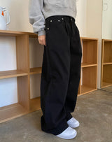 ダブルピンタックワイドパンツ