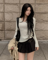 Leit buckle skort
