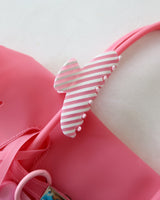 Baby Pink Stripe Hair Clip Pin