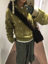 ウェズリースノーフーデッドニット (3color)