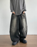 オッドカーブデニムパンツ