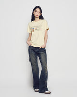 26SS WOMAN タイピングプロフィール半袖Tシャツ
