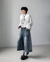 Lopian Cat Bermuda Denim