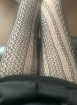 Chelina Vintage Mesh Stocking (black)