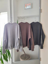 VENTIQUE ピグメントガブリエルスウェットシャツ 3colors