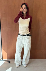 RIVET SEAM WIDE PANTS