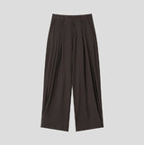 Royden Drape Two-Tuck Wide Slacks