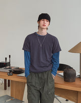 ノーマル コットン プレーン ロングスリーブ Tシャツ