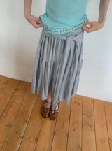 Kovinen Tiered Shirring Long Skirt