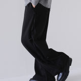 side ribbon sweat pants