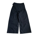 Belted wide skirt pants