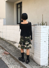 MESH SHIRRING TOP